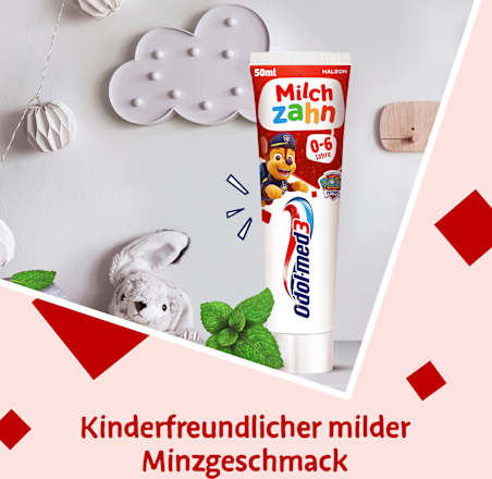 Zahnpasta Milchzahn 0-6 Jahren Odol med 3