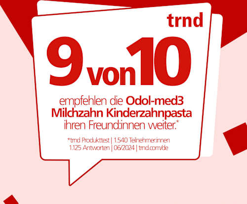 Zahnpasta Milchzahn 0-6 Jahren Odol med 3