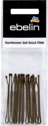 Haarklemmen braun Anti-Rutsch-Effekt ebelin