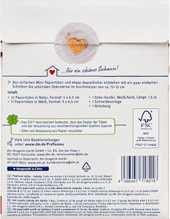 Bastelset Wohlfühlzeit Papiertütensterne Profissimo