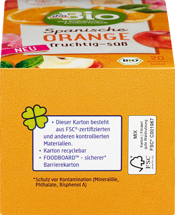 Früchtetee Spanische Orange (20x2g) dmBio