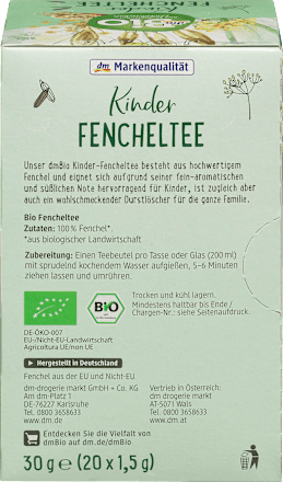 Kinder Fencheltee dmBio