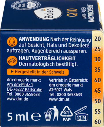 Nachtcreme Anti Falten Q10 Balea