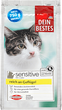 sensitive suha hrana za mačke – perad DEIN BESTES