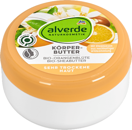 Körperbutter Bio-Orangenblüte und Bio-Sheabutter alverde NATURKOSMETIK