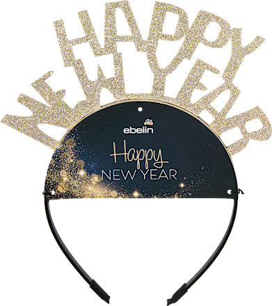 Haarreif Happy New Year gold ebelin