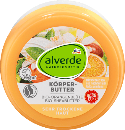 Körperbutter Bio-Orangenblüte und Bio-Sheabutter alverde NATURKOSMETIK