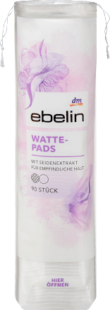 Wattepads mit Seidenextrakt ebelin