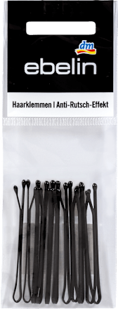Haarklemmen schwarz Anti-Rutsch-Effekt ebelin