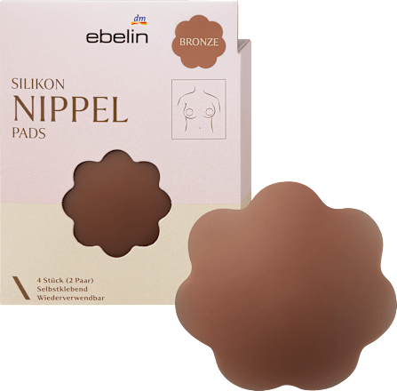 Silikon-Nippelpads Bronze (2 Paar) ebelin