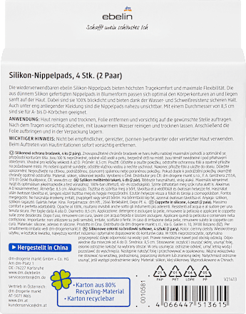 Silikon-Nippelpads Bronze (2 Paar) ebelin