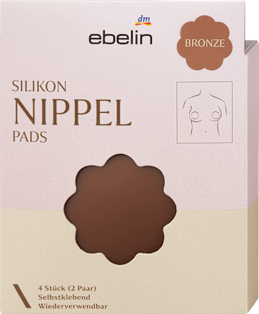 Silikon-Nippelpads Bronze (2 Paar) ebelin