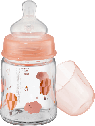 Weithalsflasche aus Glas 120 ml sortiert babylove