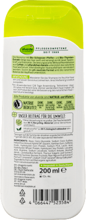 Shampoo Kraft & Stärke alverde NATURKOSMETIK