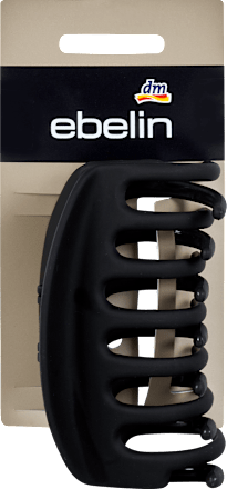 Fermaglio per capelli nero con impugnatura incurvata ebelin