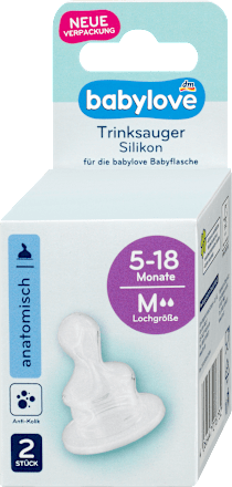 Trinksauger Silikon anatomisch Gr. 2 5-18 Monate babylove