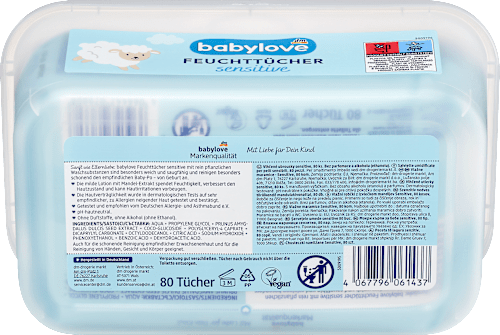 Feuchttücher sensitive Box babylove