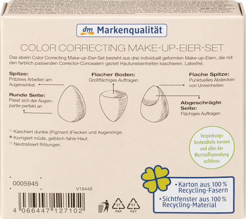 Gąbki do korektora ebelin