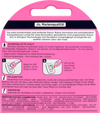 Ostrza wymienne Sensation Balea