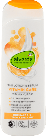 Losjon in serum za telo VITAMIN CARE 2 v 1  alverde NATURKOSMETIK
