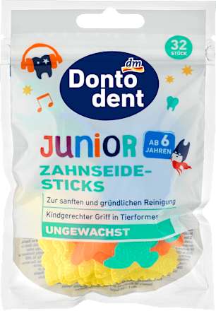 Zahnseidesticks Junior ab 6 Jahren Dontodent