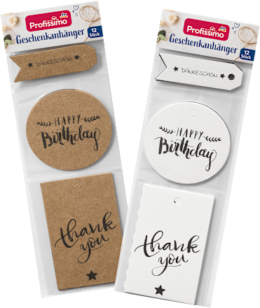 Geschenkanhänger "Handlettering" Profissimo