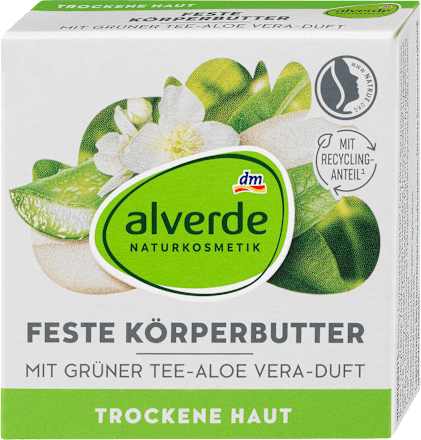 Čvrsti puter za telo za suvu kožu alverde NATURKOSMETIK