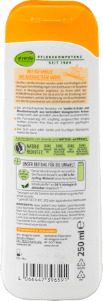 Duschgel Mandarine Vanille  alverde NATURKOSMETIK