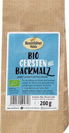 Trockenmischung Bio Gerstenbackmalz Rosenfellner Mühle