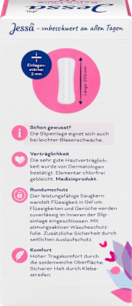 Slipeinlagen Extra lang mit Frischeduft Jessa