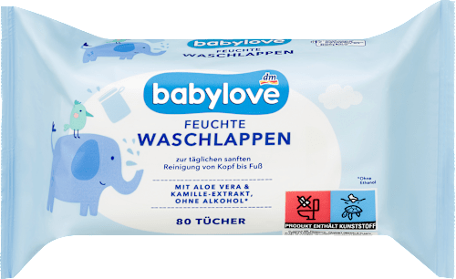 Feuchte Waschlappen babylove
