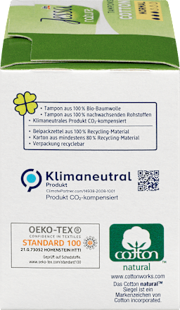 Tampons Cotton Normal nature Jessa