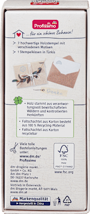 Stempel-Set aus Holz 8tlg. Profissimo