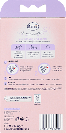 Rasierer Fairytale 3-Klingen Balea