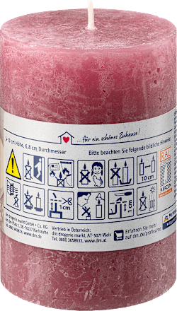 Kerze rustik 100/68 beere Profissimo