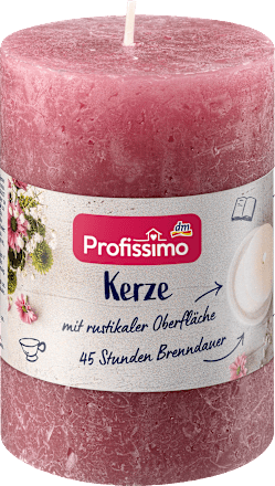 Kerze rustik 100/68 beere Profissimo