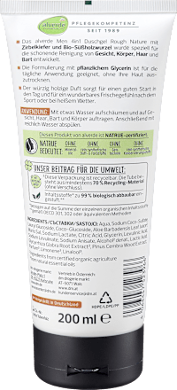 Gel za tuširanje 4u1 Rough Nature  alverde NATURKOSMETIK MEN