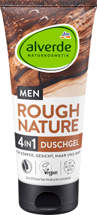 Душ гел 4в1 Rough Nature alverde NATURKOSMETIK MEN