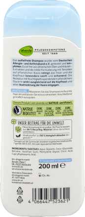 Shampoo Ultra Sensitiv alverde NATURKOSMETIK