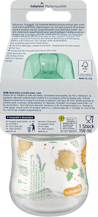 Silikonowa butelka do mleka dla niemowląt z szeroką szyjką, 150 ml babylove