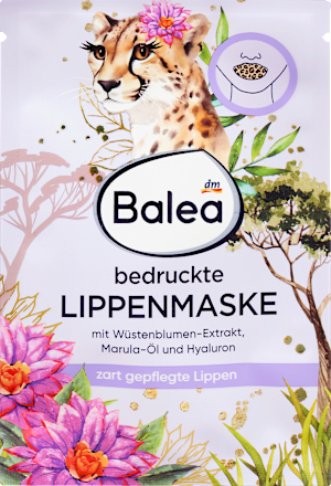 Lippenmaske Safari Leopard bedruckt Balea