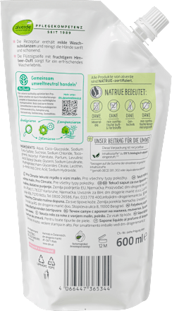 Flüssigseife Pro Climate Himbeer-Duft Nachfüllpack alverde NATURKOSMETIK