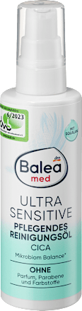 Negovalno čistilno olje s CICA, skvalanom in ricinusovim oljem ULTRA SENSITIVE Balea med