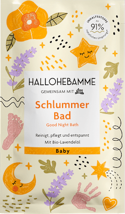 Baby Badezusatz Schlummer Bad HALLOHEBAMME