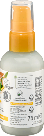 Ápoló hajszérum Nutri-Care, bio argán- és bio jojobaolajjal, igénybevett hajra alverde NATURKOSMETIK