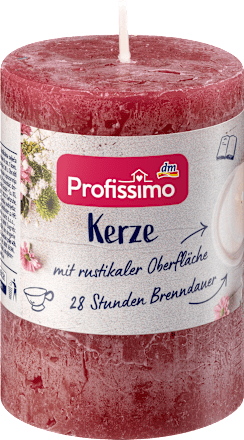 Rustikkerze bordeaux 80/58 Profissimo