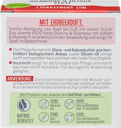 Trdo milo za otroke jagoda alverde NATURKOSMETIK