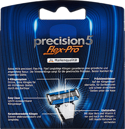 Rasierklingen, precision5 Flex-Pro Balea MEN