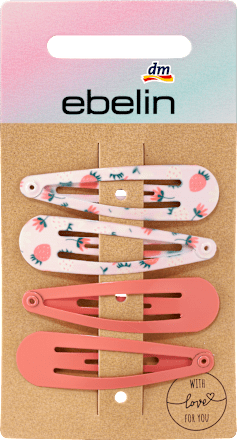 Haarclips Herzen/Erdbeeren ebelin