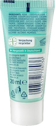 Osvežujoči gel za umivanje obraza z aloe vero in vlažilnim kompleksom Balea